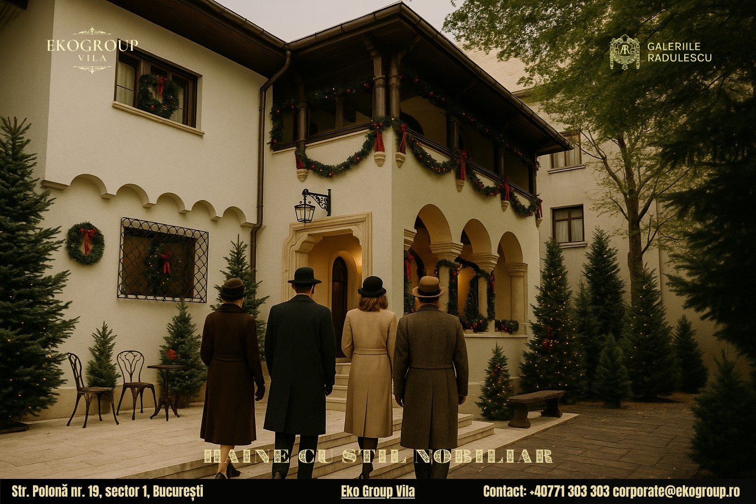 Haine de Crăciun din Epoca Interbelică, Prezente cu Strălucire în Expoziția Crăciunul Anilor ’30 de la Eko Group Vila