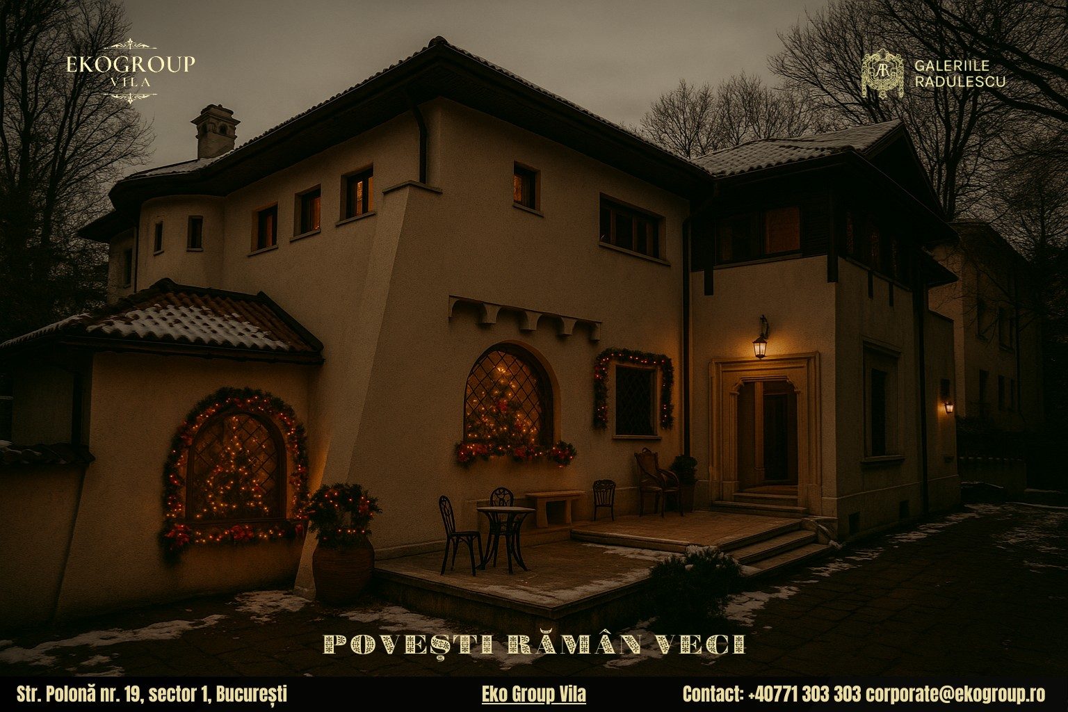 Legende de Crăciun în lumina nostalgiei: Crăciunul anilor ’30 la Eko Group Vila